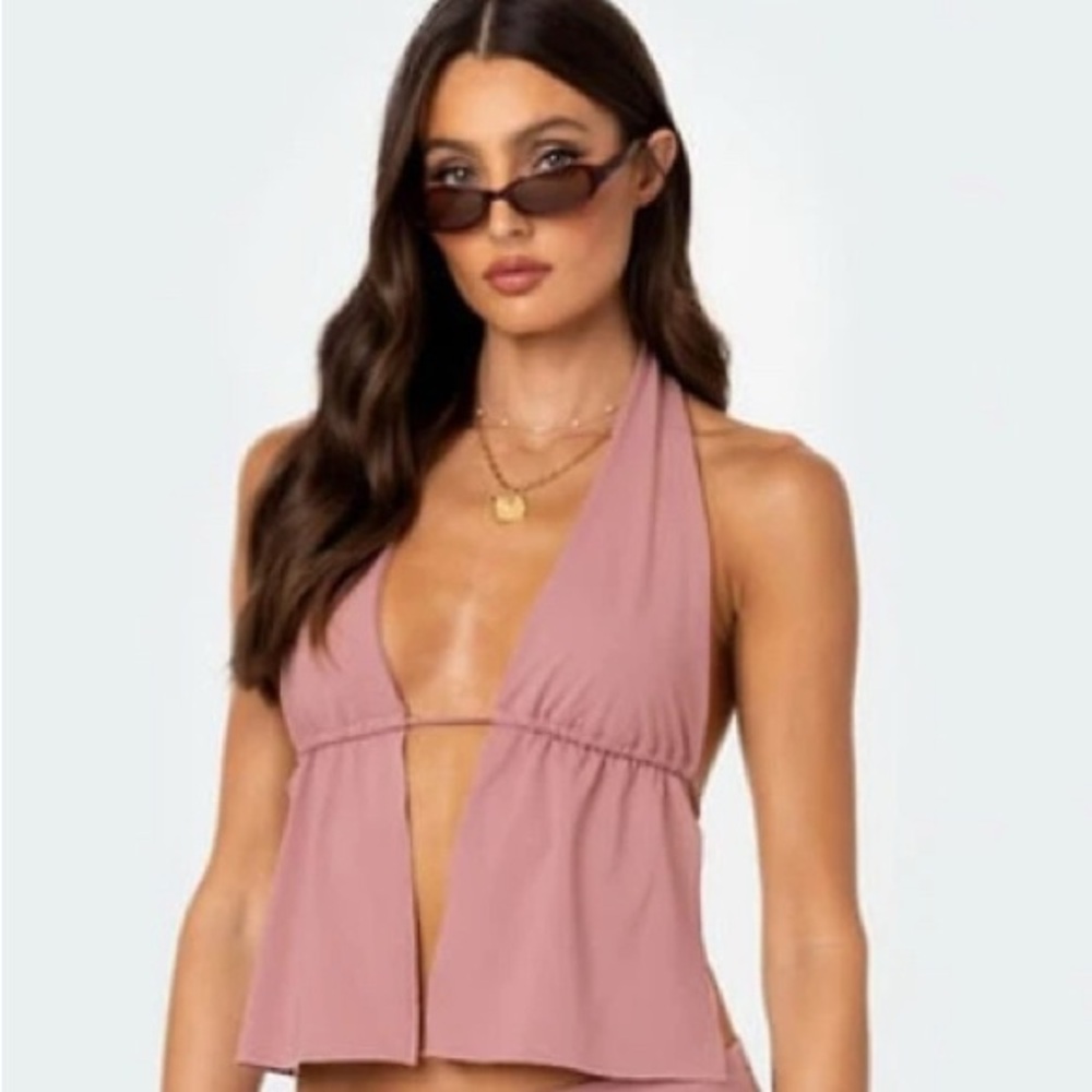 Edikted Mauve Halter Top